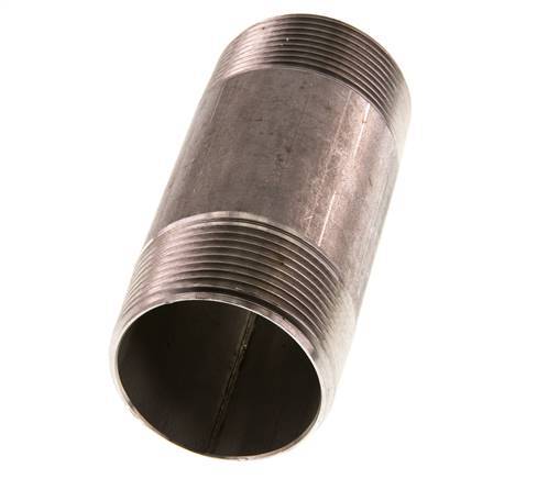 R 1 1/2'' Stainless steel Double Pipe Nipple 20 Bar DIN 2982 - 100mm