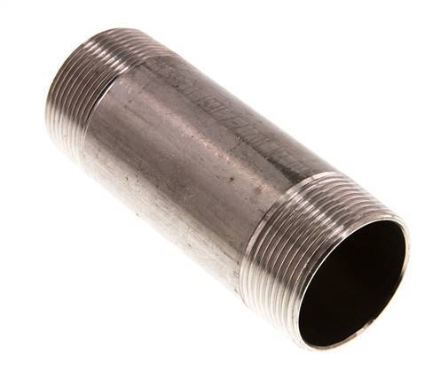 R 1 1/2'' Stainless steel Double Pipe Nipple 20 Bar DIN 2982 - 120mm