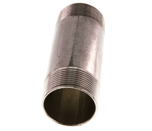 R 1 1/2'' Stainless steel Double Pipe Nipple 20 Bar DIN 2982 - 120mm