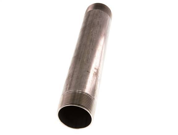R 1 1/2'' Stainless steel Double Pipe Nipple 20 Bar DIN 2982 - 240mm