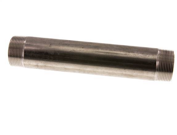 R 1 1/2'' Stainless steel Double Pipe Nipple 20 Bar DIN 2982 - 240mm