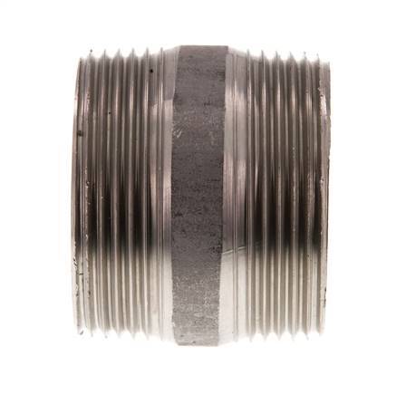 R 1 1/2'' Stainless steel Double Pipe Nipple 20 Bar DIN 2982 - 40mm