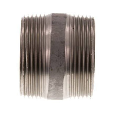 R 1 1/2'' Stainless steel Double Pipe Nipple 20 Bar DIN 2982 - 40mm