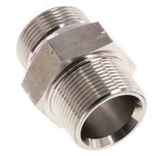 1 1/4'' NPT x G 1 1/4'' Stainless steel Double Nipple 40 Bar - Hydraulic