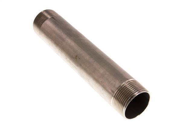 R 1 1/4'' Stainless steel Double Pipe Nipple 20 Bar DIN 2982 - 200mm