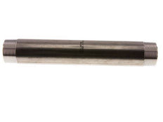 R 1 1/4'' Stainless steel Double Pipe Nipple 20 Bar DIN 2982 - 250mm