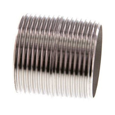 R 1 1/4'' Stainless steel Double Pipe Nipple 20 Bar DIN 2982 - 40mm