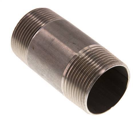 R 1 1/4'' Stainless steel Double Pipe Nipple 20 Bar DIN 2982 - 80mm