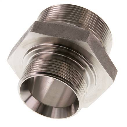 G 2'' x G 1 1/2'' Stainless steel Double Nipple 160 Bar - Hydraulic