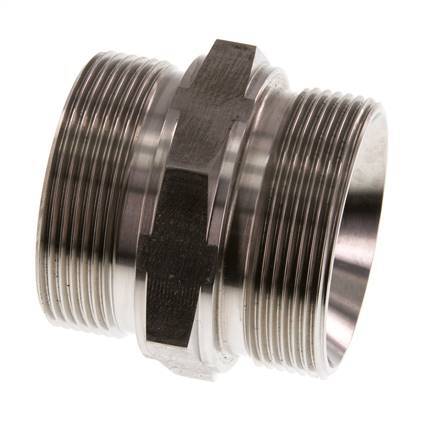 G 2'' Stainless steel Double Nipple 160 Bar - Hydraulic