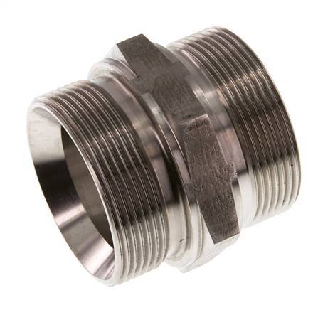 G 2'' Stainless steel Double Nipple 160 Bar - Hydraulic