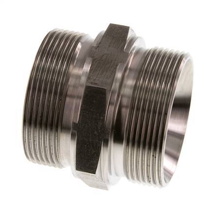 G 2'' Stainless steel Double Nipple 160 Bar - Hydraulic