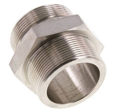 2'' NPT x G 2'' Stainless steel Double Nipple 40 Bar - Hydraulic