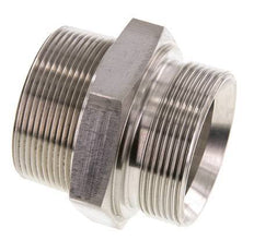 2'' NPT x G 2'' Stainless steel Double Nipple 40 Bar - Hydraulic