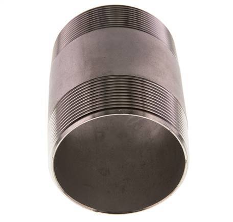 R 2 1/2'' Stainless steel Double Pipe Nipple 20 Bar DIN 2982 - 100mm