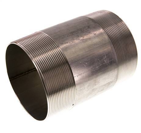 R 4'' Stainless steel Double Pipe Nipple 20 Bar DIN 2982 - 150mm