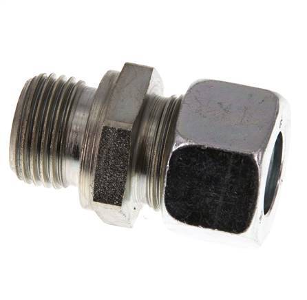 G 1/2'' Male x 15L Zinc plated Steel Straight Cutting Ring 315 Bar DIN 2353 [2 Pieces]