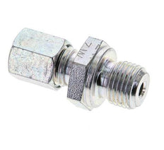 G 1/4'' Male x 6L Zinc plated Steel Straight Cutting Ring 315 Bar DIN 2353 [2 Pieces]