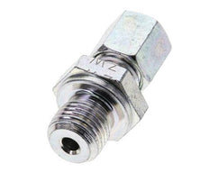 G 1/4'' Male x 6L Zinc plated Steel Straight Cutting Ring 315 Bar DIN 2353 [2 Pieces]