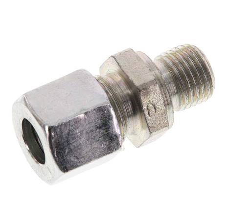 G 1/4'' Male x 10L Zinc plated Steel Straight Cutting Ring 315 Bar DIN 2353 [2 Pieces]