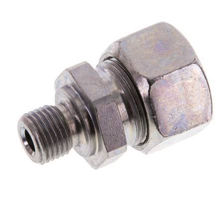 G 1/4'' Male x 15L Zinc plated Steel Straight Cutting Ring 315 Bar DIN 2353
