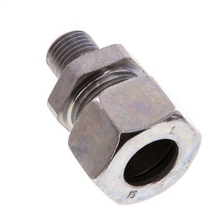 G 1/4'' Male x 15L Zinc plated Steel Straight Cutting Ring 315 Bar DIN 2353