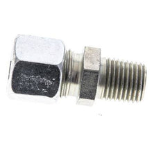 1/4'' NPT Male x 10L Zinc plated Steel Straight Cutting Ring 315 Bar DIN 2353 [2 Pieces]