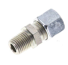 1/4'' NPT Male x 10L Zinc plated Steel Straight Cutting Ring 315 Bar DIN 2353 [2 Pieces]