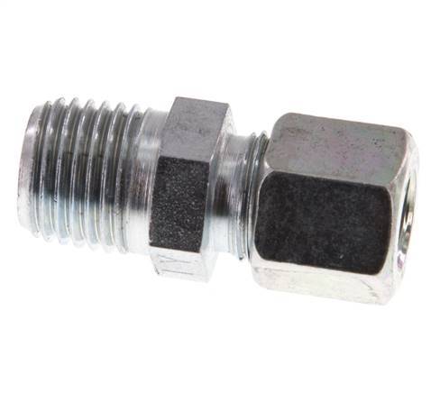 R 1/4'' Male x 8LL Zinc plated Steel Straight Cutting Ring 100 Bar DIN 2353 [2 Pieces]