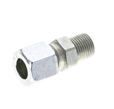 1/8'' NPT Male x 8LL Zinc plated Steel Straight Cutting Ring 100 Bar DIN 2353 [2 Pieces]