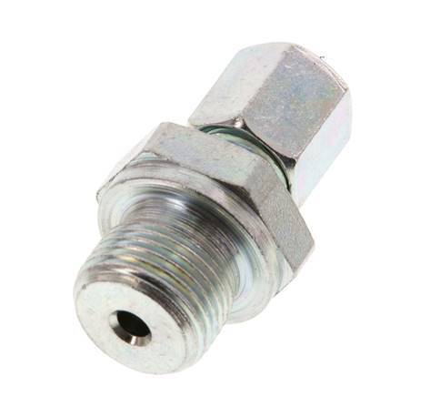 G 3/8'' Male x 6L Zinc plated Steel Straight Cutting Ring 315 Bar DIN 2353 [2 Pieces]