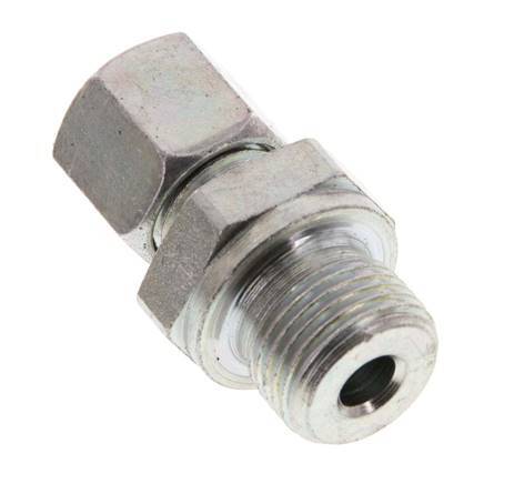 G 3/8'' Male x 8L Zinc plated Steel Straight Cutting Ring 315 Bar DIN 2353 [2 Pieces]