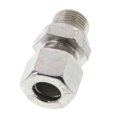 G 3/8'' Male x 12L Zinc plated Steel Straight Cutting Ring 315 Bar DIN 2353 [2 Pieces]