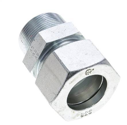 1 1/2'' NPT Male x 38S Zinc plated Steel Straight Cutting Ring 315 Bar DIN 2353