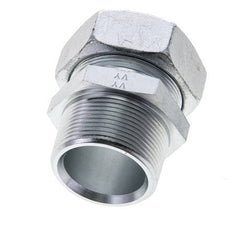 1 1/2'' NPT Male x 42L Zinc plated Steel Straight Cutting Ring 160 Bar DIN 2353