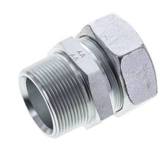 1 1/2'' NPT Male x 42L Zinc plated Steel Straight Cutting Ring 160 Bar DIN 2353