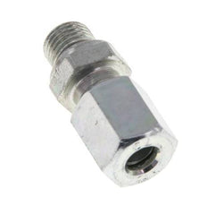 M10x1 Male x 6L Zinc plated Steel Straight Cutting Ring 315 Bar DIN 2353 [5 Pieces]
