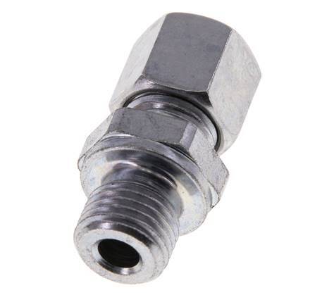 M14x1.5 Male x 8L Zinc plated Steel Straight Cutting Ring 315 Bar DIN 2353 [2 Pieces]