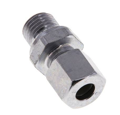 M14x1.5 Male x 8L Zinc plated Steel Straight Cutting Ring 315 Bar DIN 2353 [2 Pieces]
