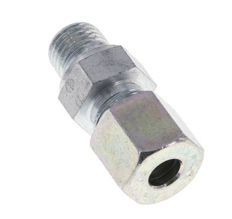 M14x1.5 Male x 8S Zinc plated Steel Straight Cutting Ring 630 Bar DIN 2353 [2 Pieces]