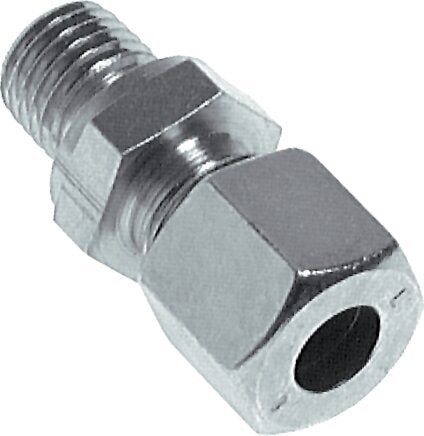 12L & M16x1.5 Zink plated Steel Straight Cutting Fitting with Male Threads 315 bar NBR ISO 8434-1 [2 Pieces]