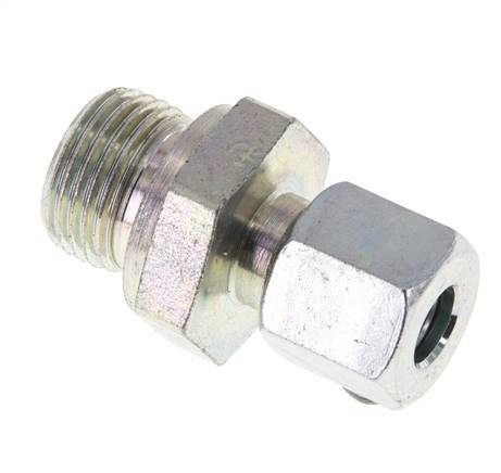 M18x1.5 Male x 8L Zinc plated Steel Straight Cutting Ring 315 Bar DIN 2353 [2 Pieces]