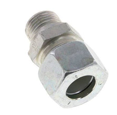 M18x1.5 Male x 15L Zinc plated Steel Straight Cutting Ring 315 Bar DIN 2353 [2 Pieces]