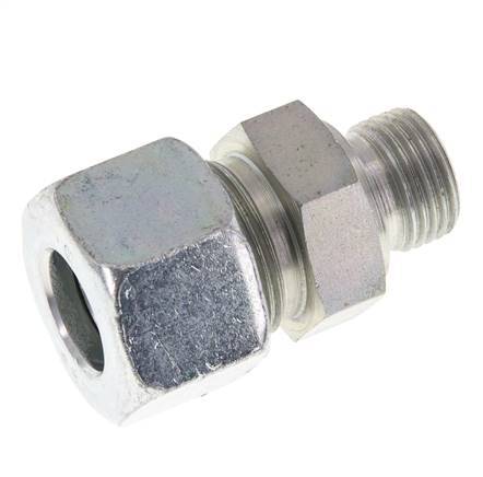 M18x1.5 Male x 16S Zinc plated Steel Straight Cutting Ring 400 Bar DIN 2353