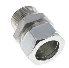 M33x2 Male x 28L Zinc plated Steel Straight Cutting Ring 160 Bar DIN 2353