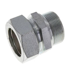 M48x2 Male x 42L Zinc plated Steel Straight Cutting Ring 160 Bar DIN 2353