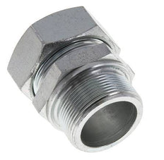 M48x2 Male x 42L Zinc plated Steel Straight Cutting Ring 160 Bar DIN 2353