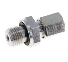 G 1/4'' Male x 6L Zinc plated Steel Straight Cutting Ring with FKM Seal 315 Bar DIN 2353 [2 Pieces]