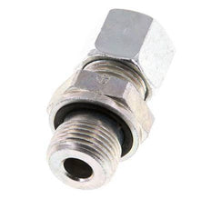 G 3/8'' Male x 10L Zinc plated Steel Straight Cutting Ring with FKM Seal 315 Bar DIN 2353 [2 Pieces]