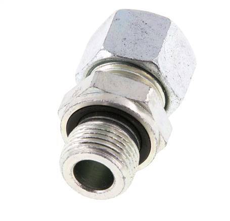 G 3/8'' Male x 12L Zinc plated Steel Straight Cutting Ring with FKM Seal 315 Bar DIN 2353 [2 Pieces]